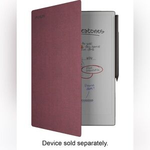 Brand New Unopened reMarkable Book Folio Burgundy Tablet Case with Pen Holder